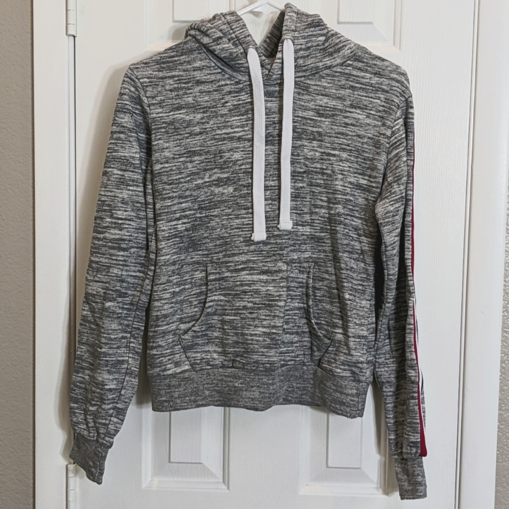 Long sleeve shirt with hoodie